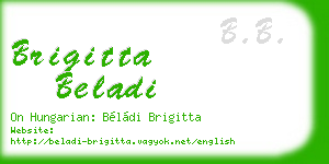 brigitta beladi business card