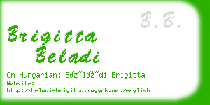 brigitta beladi business card